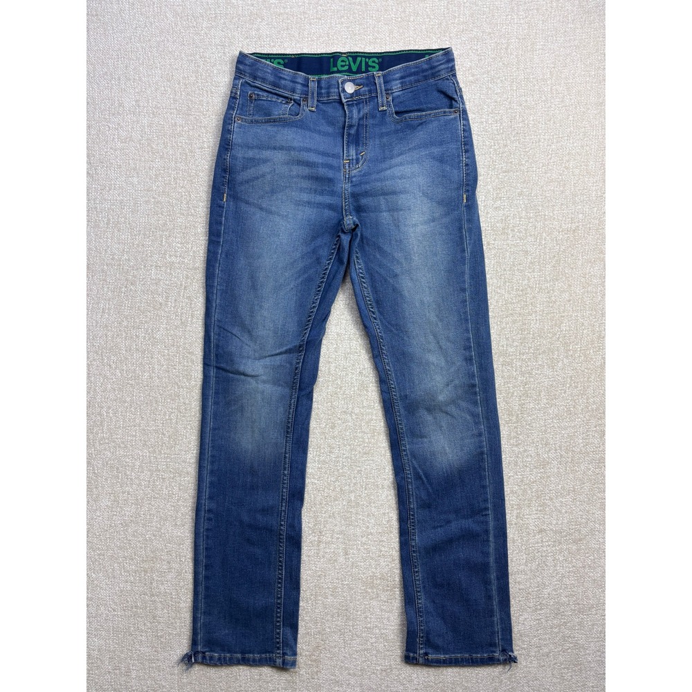 Levis 511 Slim Fit Boys Blue Denim Jeans Medium Wash Size 14 Reg W27 L29
